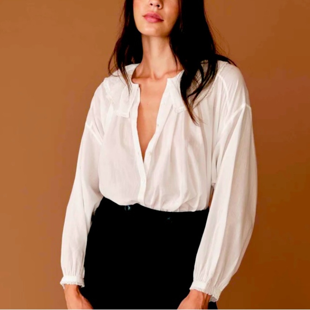 Doen Jana Blouse in Salt - NWOT